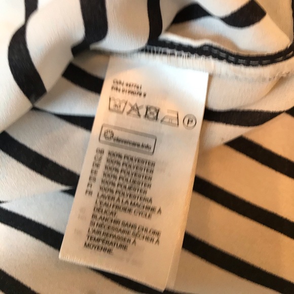 H&M black and white striped blouse - Picture 4 of 5